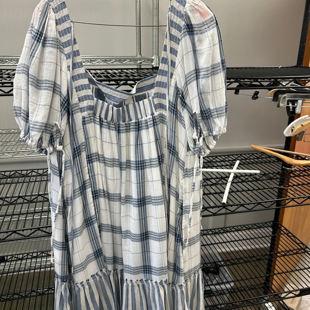 Pilcro Striped Blue and White Top